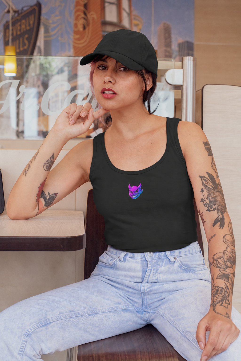 Woman's Rave Baddie Daddy Devil Tank